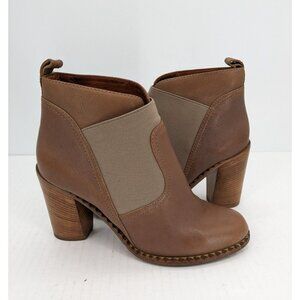 Marc by Marc Jacobs Leather Ankle Boots Block Heel Chelsea Boho Y2K Size EU 38.5